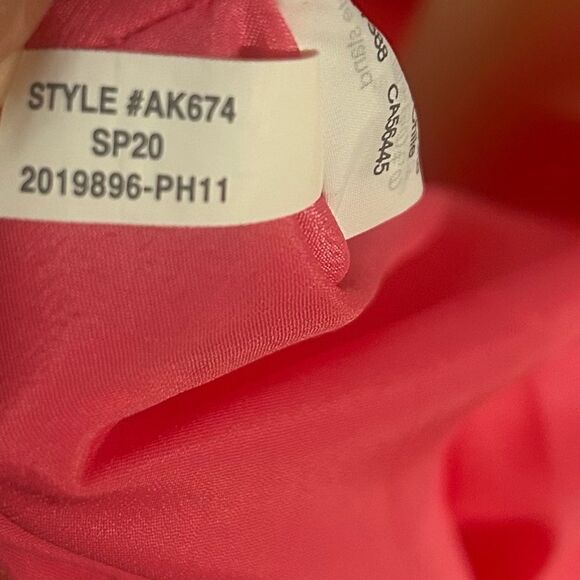 J.CREW TAFFETA ROSETTE ROSE PENCIL MIDI SKIRT IN BRIGHT PINK CORAL - Picture 13 of 13